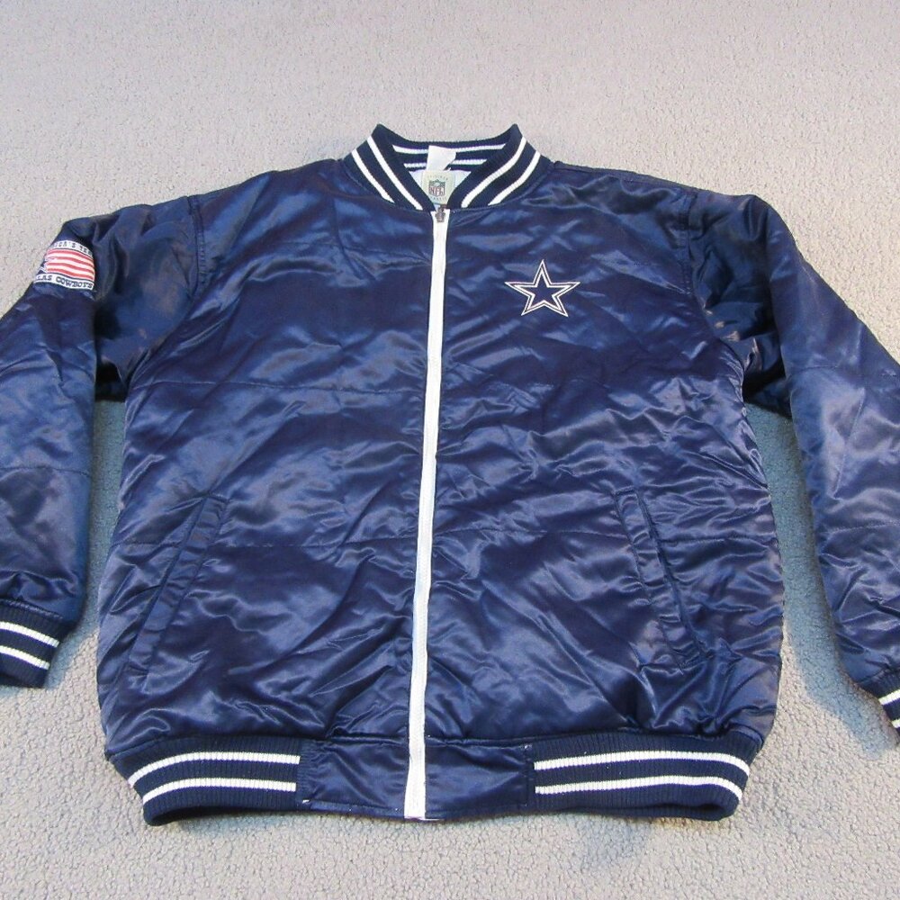 Dallas Cowboys Gridiron Reversible Jacket – Men’s Large – White/Blue – NFL Class